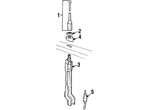 1999 Pontiac Bonneville Antenna & Radio Diagram