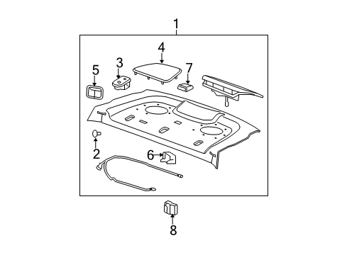 2006 Buick Lucerne Keyless Entry Components Diagram
