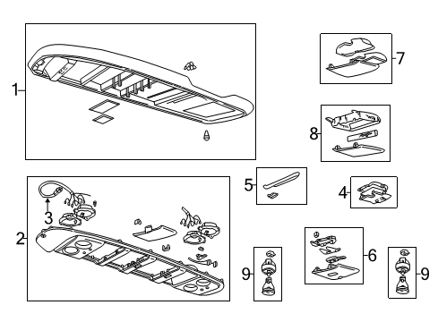 1996 Oldsmobile Bravada Overhead Console Diagram