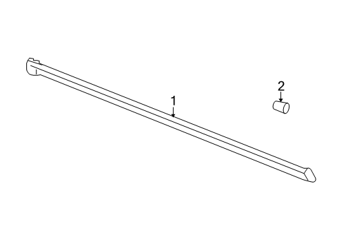 2005 Pontiac Montana Exterior Trim - Pillars, Rocker & Floor Diagram