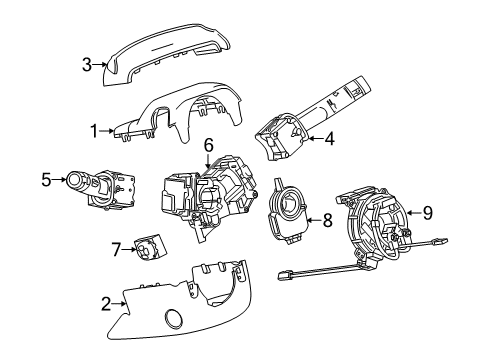 2019 Cadillac XTS Switches Diagram