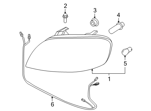 2010 Chevy Aveo5 Headlamps Diagram