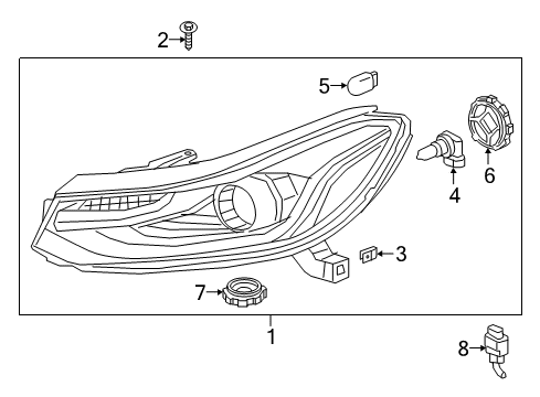 2022 Chevy Trax Headlamps Diagram 1 - Thumbnail