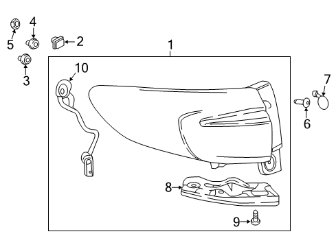 2022 Buick Enclave Tail Lamps Diagram