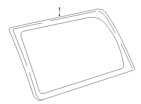 2008 GMC Yukon Quarter Panel - Glass & Hardware Diagram 2 - Thumbnail