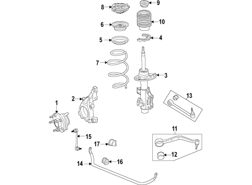 2021 Chevy Camaro Dust Cover Diagram for 84431885