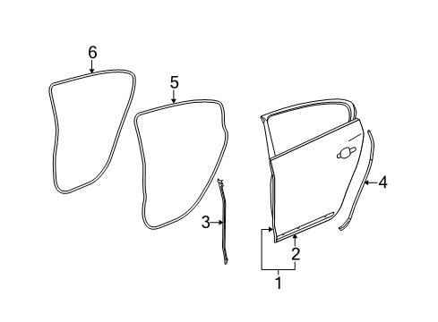 2012 Buick LaCrosse Rear Door Diagram