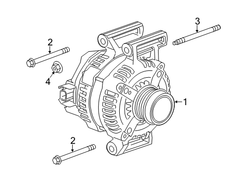 2020 Chevy Malibu Alternator Diagram for 13520817