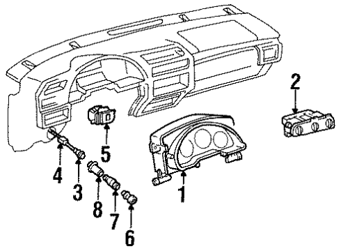2000 Chevy Lumina A/C & Heater Control Units Diagram