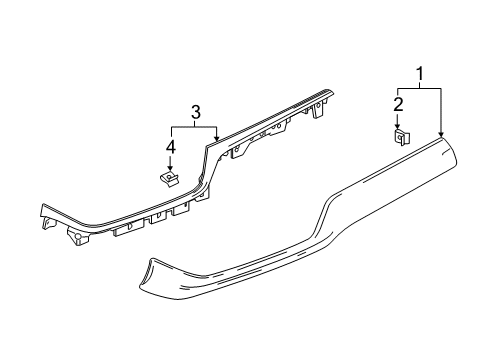 2022 Chevy Blazer Trim Pad, Gray Diagram for 84461794