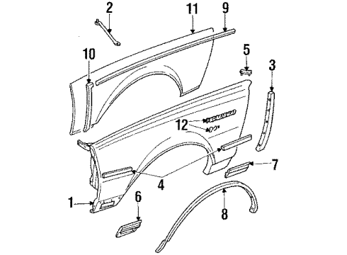 1984 Pontiac Parisienne Power Antenna Diagram for 88891017