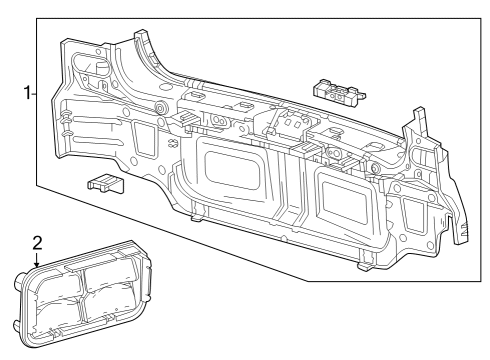 2023 Cadillac LYRIQ Rear Body Diagram