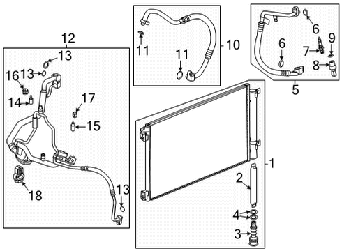2024 Chevy Trailblazer Condenser, Compressor & Lines Diagram 2 - Thumbnail