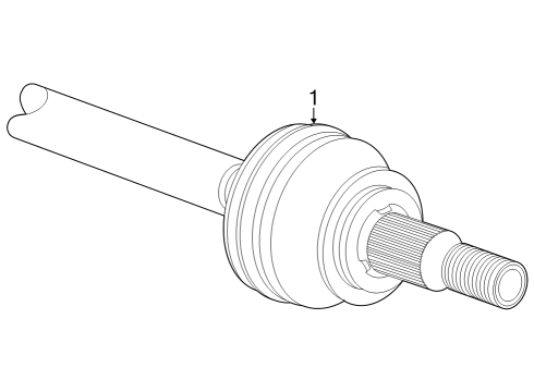 2023 Cadillac LYRIQ Drive Axles - Front Diagram