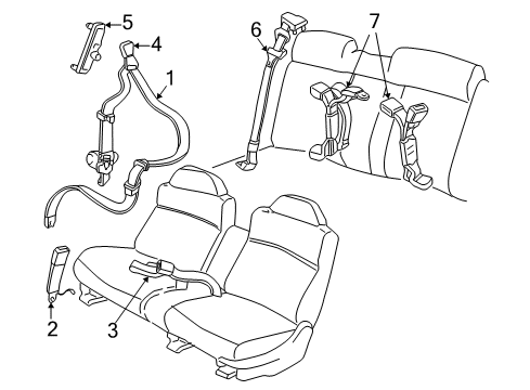 2005 Buick Century Seat Belt Diagram