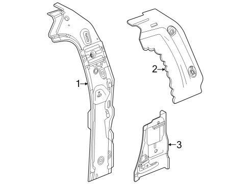 2023 GMC Canyon Lock Pillar Diagram