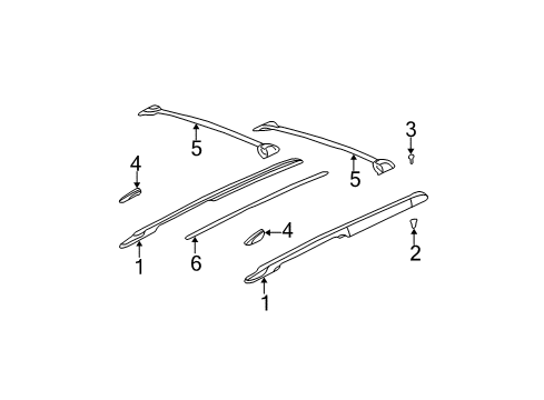 2004 Chevy Trailblazer Luggage Carrier Diagram