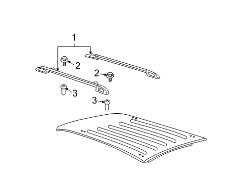 2007 Chevy Uplander Luggage Carrier Diagram 2 - Thumbnail