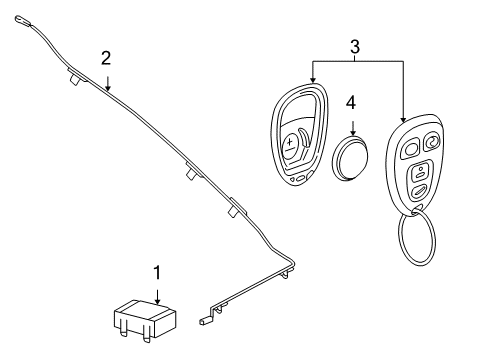 2007 Chevy Impala Keyless Entry Components Diagram