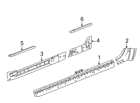 2017 GMC Yukon Rocker Panel Diagram