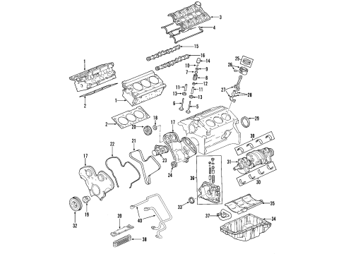 2002 Saturn Vue Crankshaft Pulley Diagram for 13101722