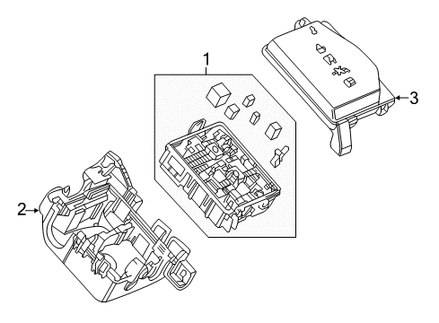 2019 Chevy Bolt EV Relay Box Diagram for 42500363