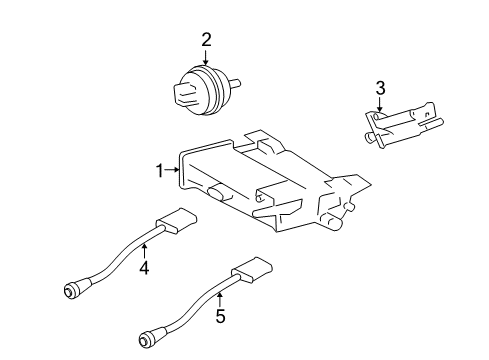2005 Cadillac STS Emission Components Diagram