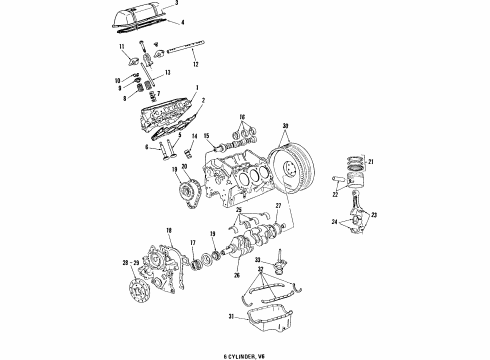 1987 Chevy Caprice Engine Parts & Mounts, Timing, Lubrication System Diagram 2 - Thumbnail