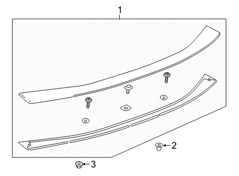 2022 Chevy Camaro Rear Spoiler Diagram
