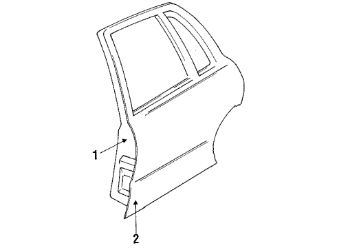 1995 Buick Park Avenue Rear Door Diagram