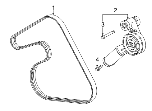 2020 Buick Encore Belts & Pulleys Diagram