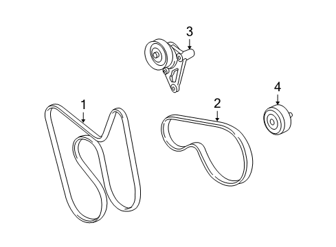 2010 Hummer H3 Belts & Pulleys, Maintenance Diagram 2 - Thumbnail