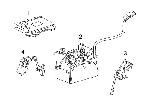 2020 Cadillac Escalade ESV Ride Control Diagram