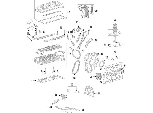 2023 GMC Yukon XL Engine Parts & Mounts, Timing, Lubrication System Diagram 3 - Thumbnail