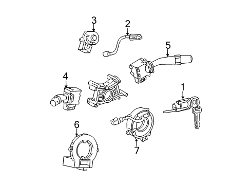 2004 Pontiac Vibe Ignition Lock Diagram