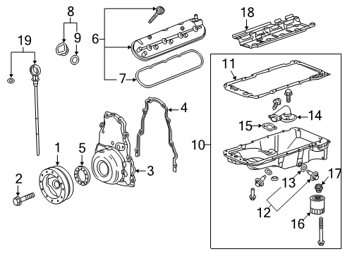 2015 Chevy Camaro Filler Cap Diagram for 12612181