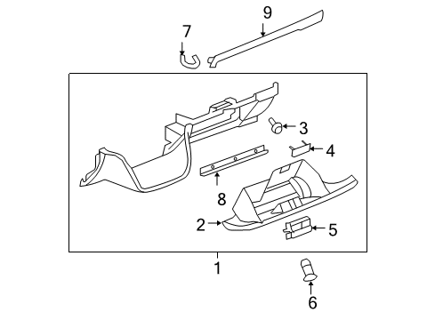 2014 GMC Yukon Glove Box Diagram