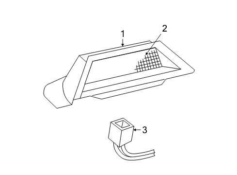 2004 Buick Regal High Mount Lamps Diagram