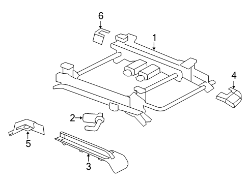 2009 Pontiac G8 Tracks & Components Diagram