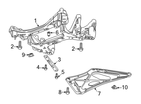 2019 Cadillac CT6 Suspension Mounting - Front Diagram 2 - Thumbnail