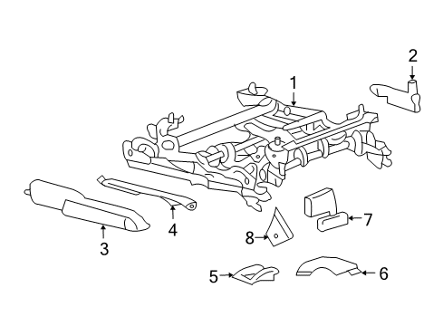 2006 Buick Lucerne Tracks & Components Diagram