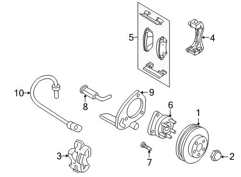 2005 Pontiac Montana Mount Bracket Diagram for 88964175