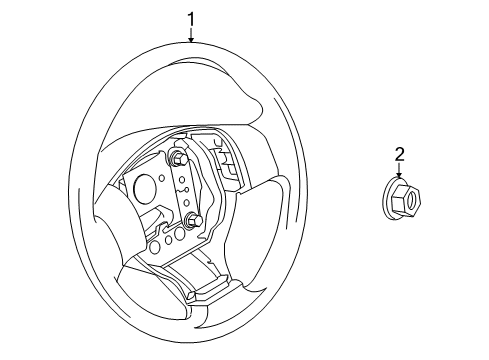 2007 Saturn Vue Steering Column & Wheel, Steering Gear & Linkage Diagram 8 - Thumbnail