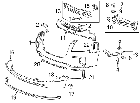 2017 GMC Terrain Lower Cover Diagram for 84038114