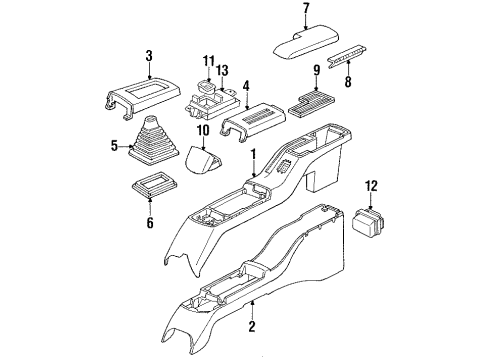 1987 Chevy Corsica Boot Diagram for 14087157