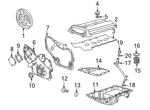 2003 Chevy Cavalier Air Filter Diagram for 24577608