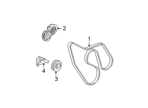1997 Chevy C2500 Serpentine Belt Diagram for 19355376