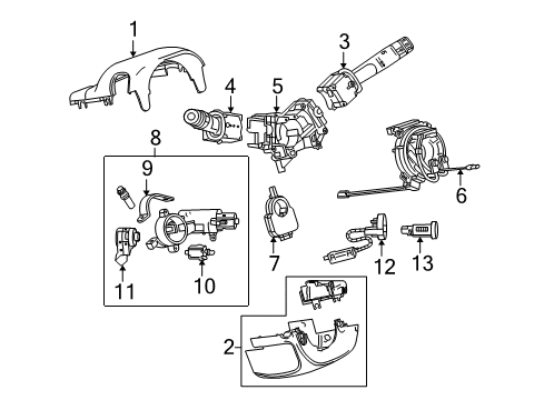 2012 Buick LaCrosse Ignition Lock Diagram