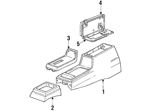1987 Chevy Monte Carlo Console Diagram
