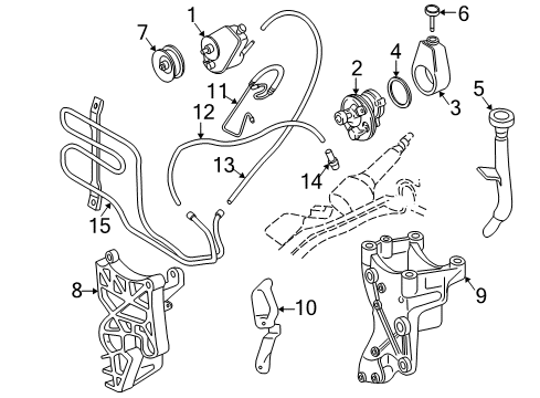 1994 Chevy S10 Power Steering Pressure Hose Diagram for 26004780